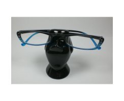 Brillenhalter aus Keramik  Osterinsel-Kopf  7 cm schwarz...