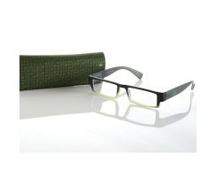 Designer Herren Lesebrille +2,5 grn Flexbgel look and...