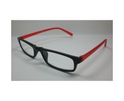 Einfache leichte Lesebrille +2,0 schwarz/rot fr Sie...