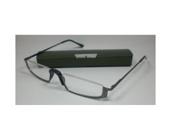 Elegante Designer Lesebrille +1,0 Diop. halbrahmen grn...
