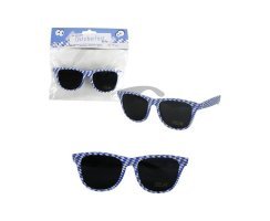 Fun-Brille Oktoberfest blau/wei Sonnenbrille UV 400...