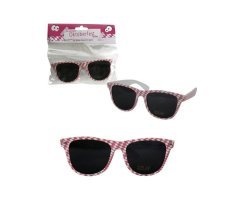 Fun-Brille Oktoberfest pink/wei Sonnenbrille UV 400...