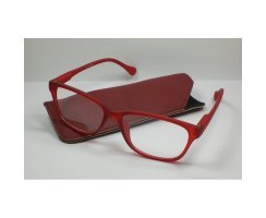Lesebrille fr Herren +2,0 rot Modell  Jill  Flexbgel...