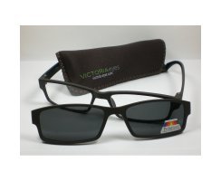 Lesebrille mit getntem Magnet Clip-on +1,0 braun...