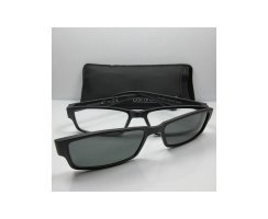 Lesebrille mit getntem Magnet Clip-on +1,0 schwarz...