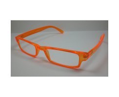 Moderne Lesebrille  Neon  orange fr Damen & Herren...