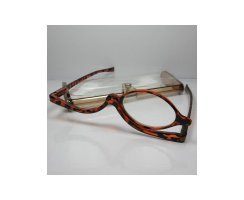 Praktische Schminkbrille Lesebrille +1,5 Diop. Braun...