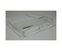 Rahmenlose Lesebrille mit PVC-Hartbox Lesehilfe +3,0...