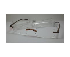 Randlose Lesebrille +2,5 Edelstahlbgel...