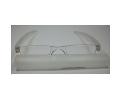 Randlose Lesebrille +1,5 Diop. mit PVC- Hartbox...