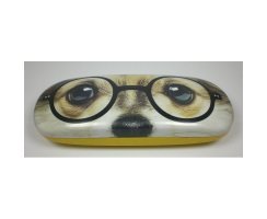 Schickes Brillenetui Brillenbox Hund-Design6 Hartschale...