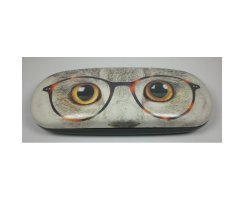 Schickes Brillenetui Brillenbox Katzen-Design7 Hartschale...