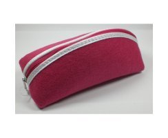 Schickes Brillenetui pink Filz gro Brillenbox...
