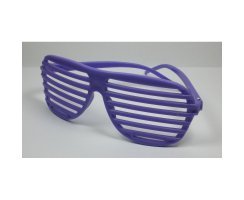 Spabrille Lamellen Partybrille Rollos Lamellen-Look lila...