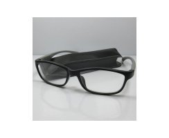Sportliche Lesebrille +3,0 fr Herren graue Bgel mit...
