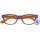 I NEED YOU Lesebrille +1,5 Woody1 Sel. Lesehilfe lila-orange fr Sie & Ihn Etui