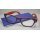 I NEED YOU Lesebrille +1,5 Woody1 Sel. Lesehilfe lila-orange fr Sie & Ihn Etui