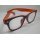 I NEED YOU Lesebrille +1,5 Woody1 Sel. Lesehilfe lila-orange fr Sie & Ihn Etui