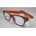 I NEED YOU Lesebrille +1,5 Woody1 Sel. Lesehilfe lila-orange fr Sie & Ihn Etui