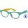 I NEED YOU Lesebrille +1,0 Woody2 Sel. Lesehilfe trkis-gelb fr Sie & Ihn Etui
