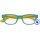 I NEED YOU Lesebrille +1,0 Woody2 Sel. Lesehilfe trkis-gelb fr Sie & Ihn Etui
