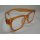 I NEED YOU Lesebrille +3,0 Modell Woody7 orange fr Sie & Ihn Etui Flexbgel