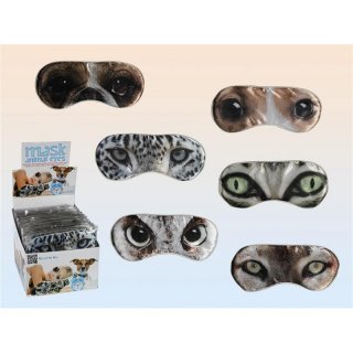 Augenmaske Schlafbrille Schlafmaske mit Motiv Animal Eyes Maske Augenbinde