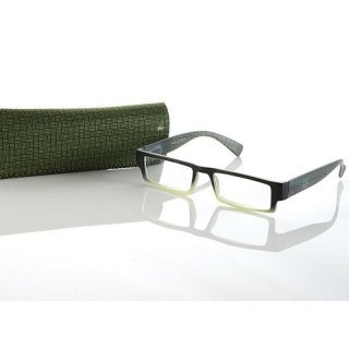 Designer Herren Lesebrille +2,5 grn Flexbgel look and see Lesehilfe Etui