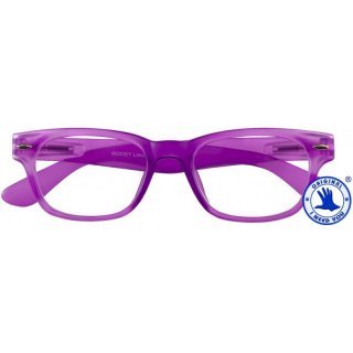 I NEED YOU Lesebrille +1,5 Modell Woody6 flieder fr Sie & Ihn Etui Flexbgel