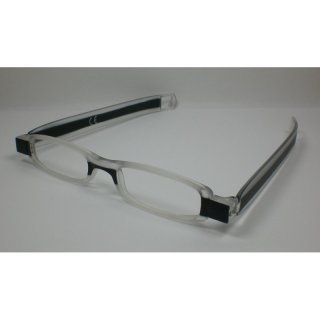 Praktische faltbare Lesebrille schwarz Lesehilfe Damen & Herren Kunststoff Sehhilfe