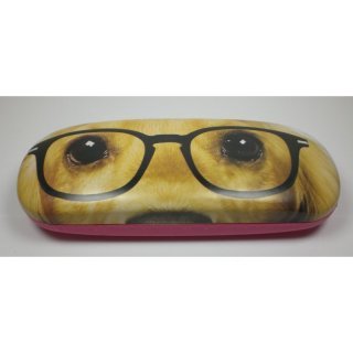 Schickes Brillenetui Brillenbox Hund-Design1 Hartschale Sonderpreis